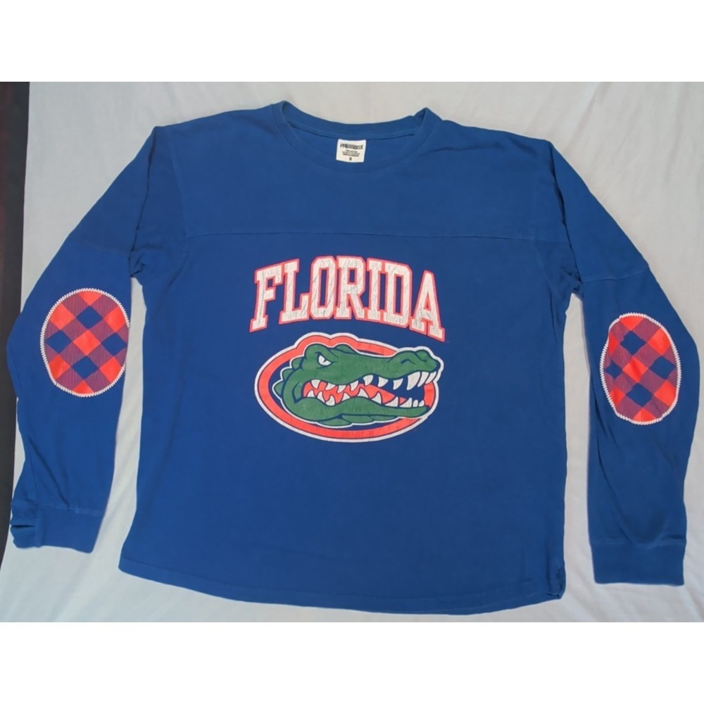 Pressbox‎ Womens Florida Gators Spirit Jersey Long Sleeve T-Shirt Small Blue